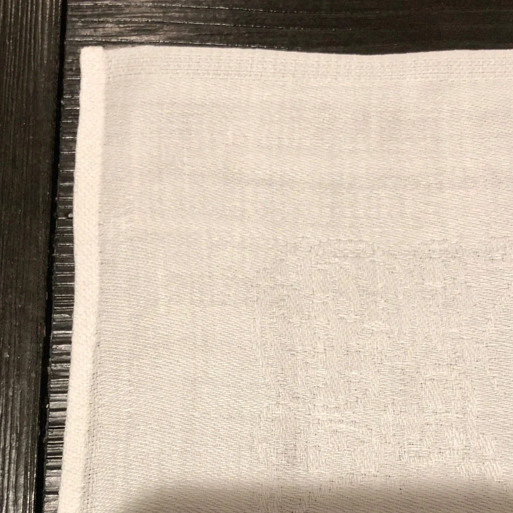 White Linen with Subtle Design (3)